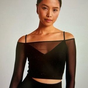 Abercrombie Strappy Mesh Top, size S